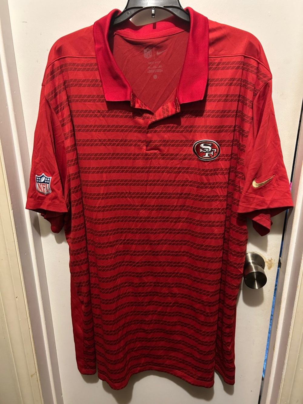 Nike Red Men's Polo 49ers- San Francisco